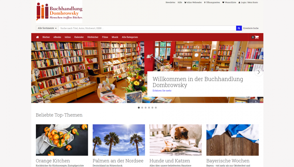 Buchhandlung Dombroswky