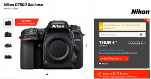Nikon D7500 im Online Shop