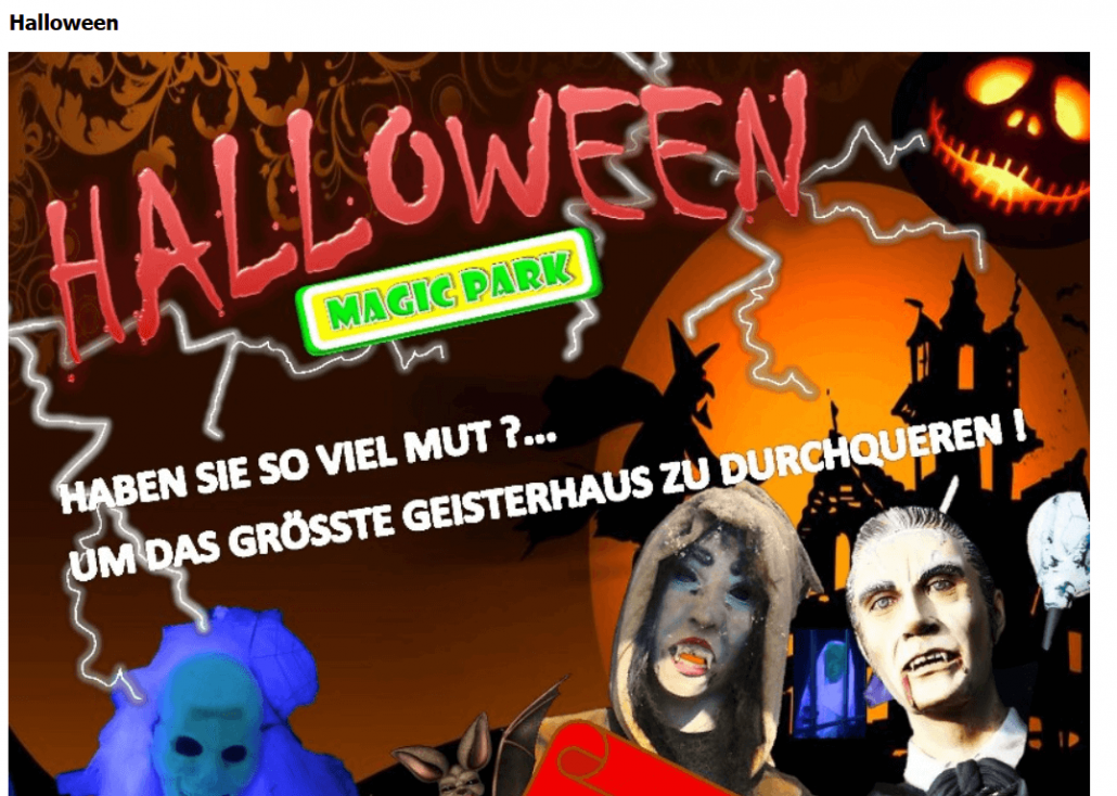 Halloween im Magic Park